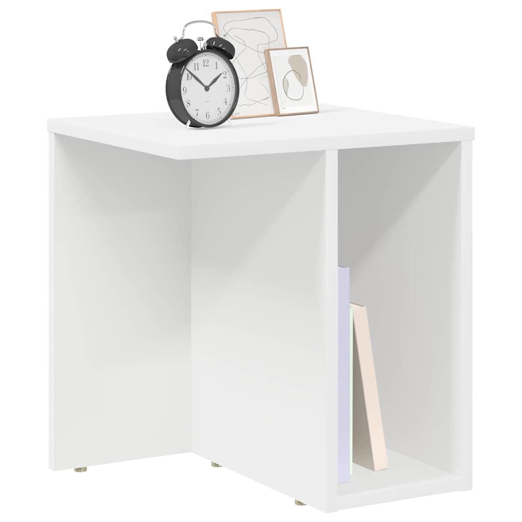 vidaXL End Table 2 pcs Λευκό 37 x 32 x 40 εκ Επεξεργασμένο ξύλο