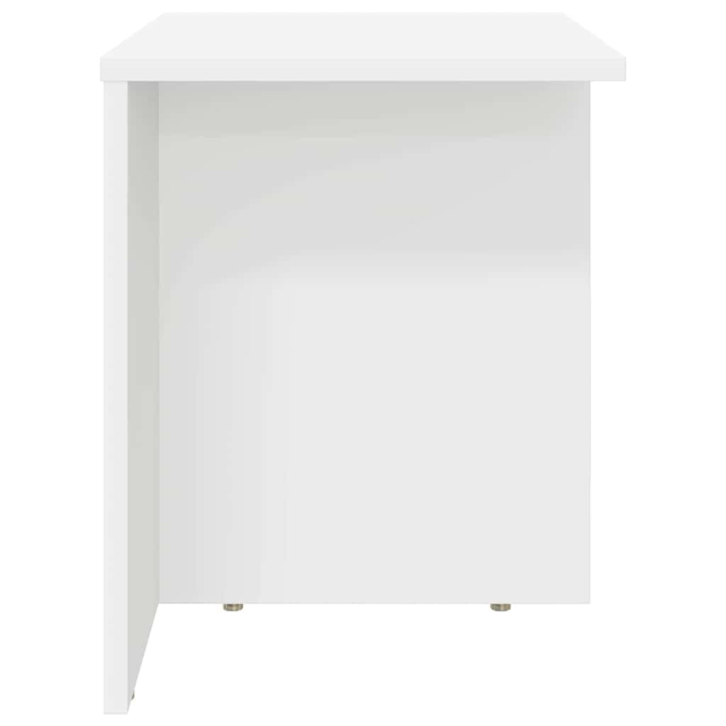 vidaXL End Table 2 pcs Λευκό 37 x 32 x 40 εκ Επεξεργασμένο ξύλο