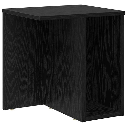 vidaXL End Table Μαύρη Οξυά 37 x 32 x 40 εκ Επεξεργασμένο Ξύλο