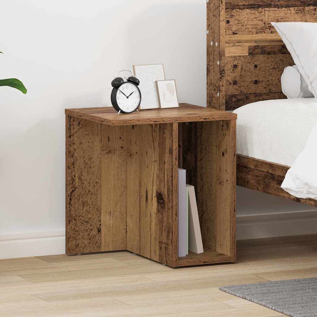 vidaXL End Table Παλιό ξύλο 37 x 32 x 40 εκ Επεξεργασμένο ξύλο