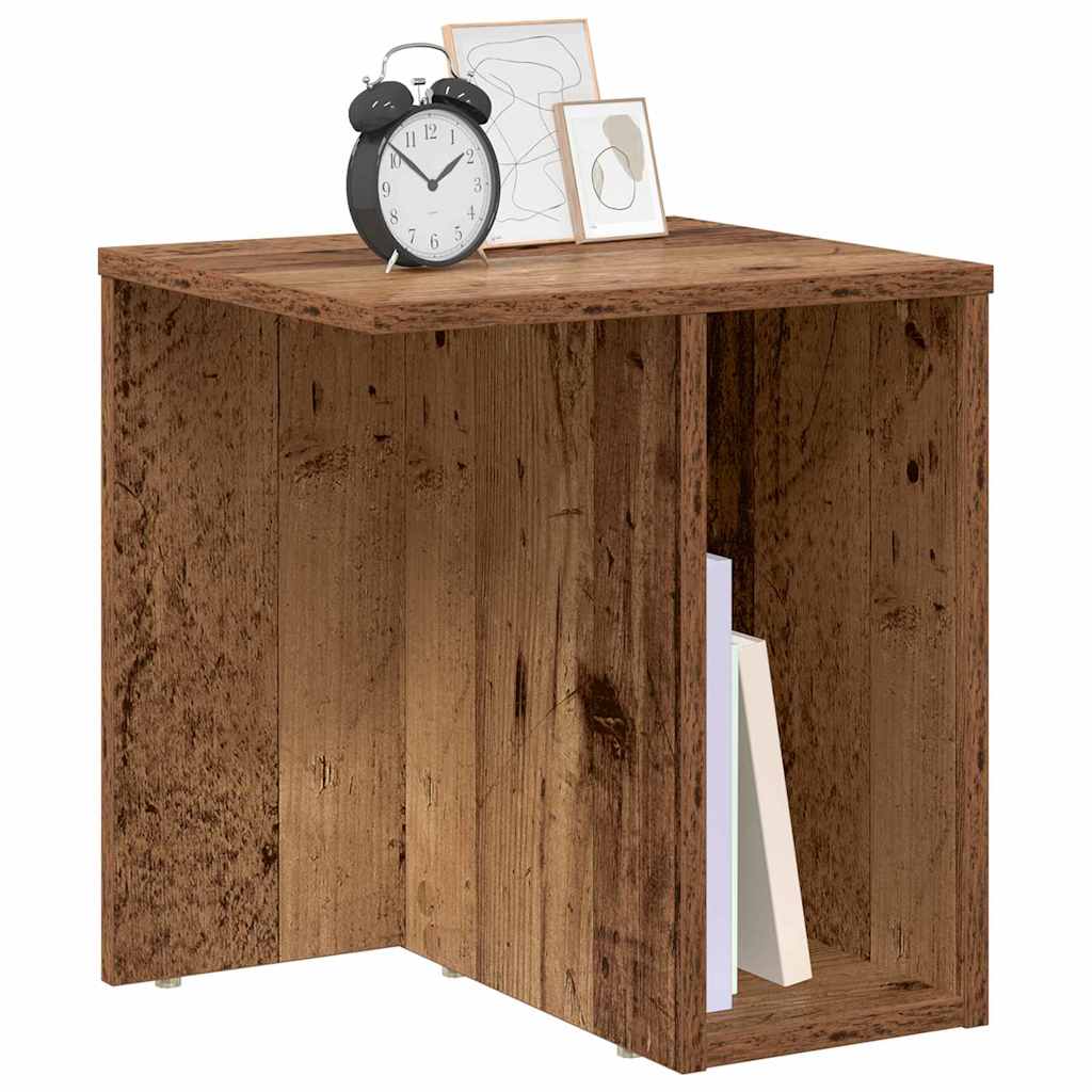 vidaXL End Table 2 pcs Παλιό ξύλο 37 x 32 x 40 εκ Επεξεργασμένο ξύλο