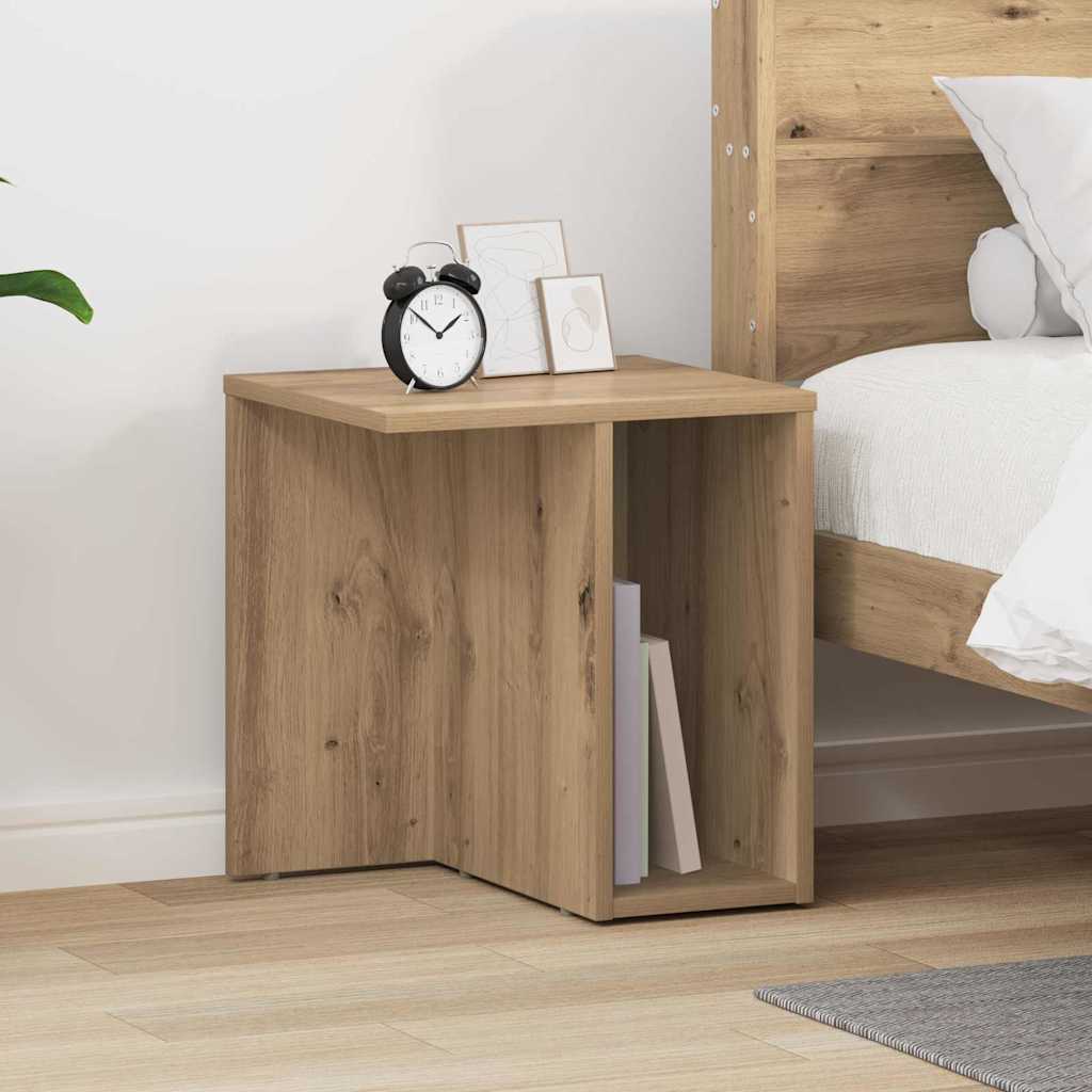 vidaXL End Table 2 pcs Artisan Oak 37 x 32 x 40 εκ Επεξεργασμένο ξύλο
