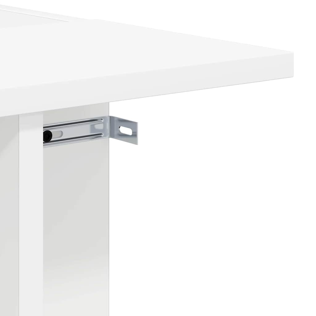 vidaXL End Table Λευκό 35 x 40 x 55 εκ. Επεξεργασμένο ξύλο