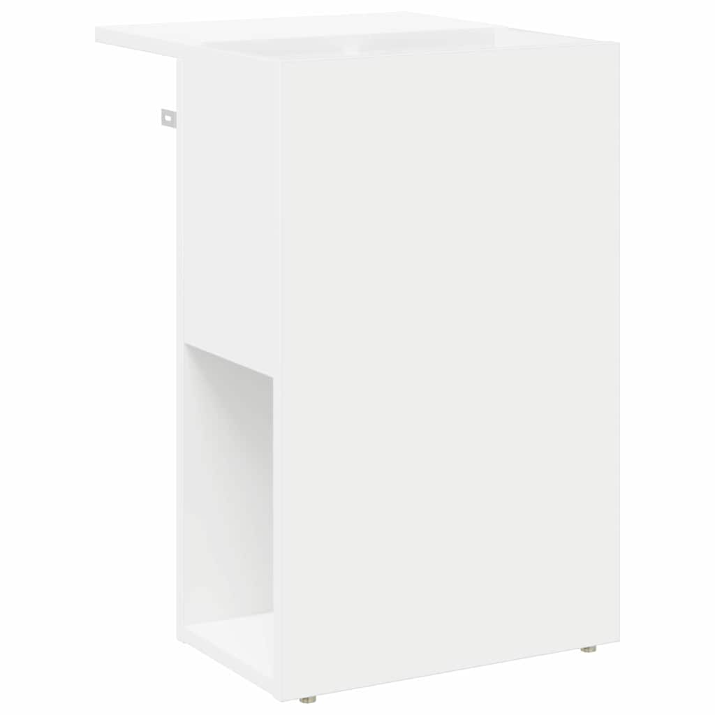 vidaXL End Table Λευκό 35 x 40 x 55 εκ. Επεξεργασμένο ξύλο