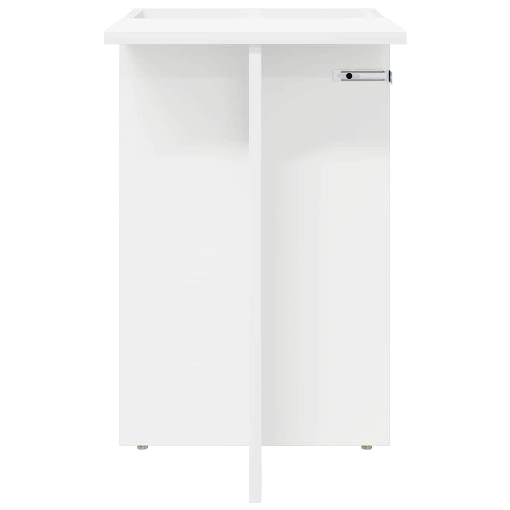 vidaXL End Table Λευκό 35 x 40 x 55 εκ. Επεξεργασμένο ξύλο