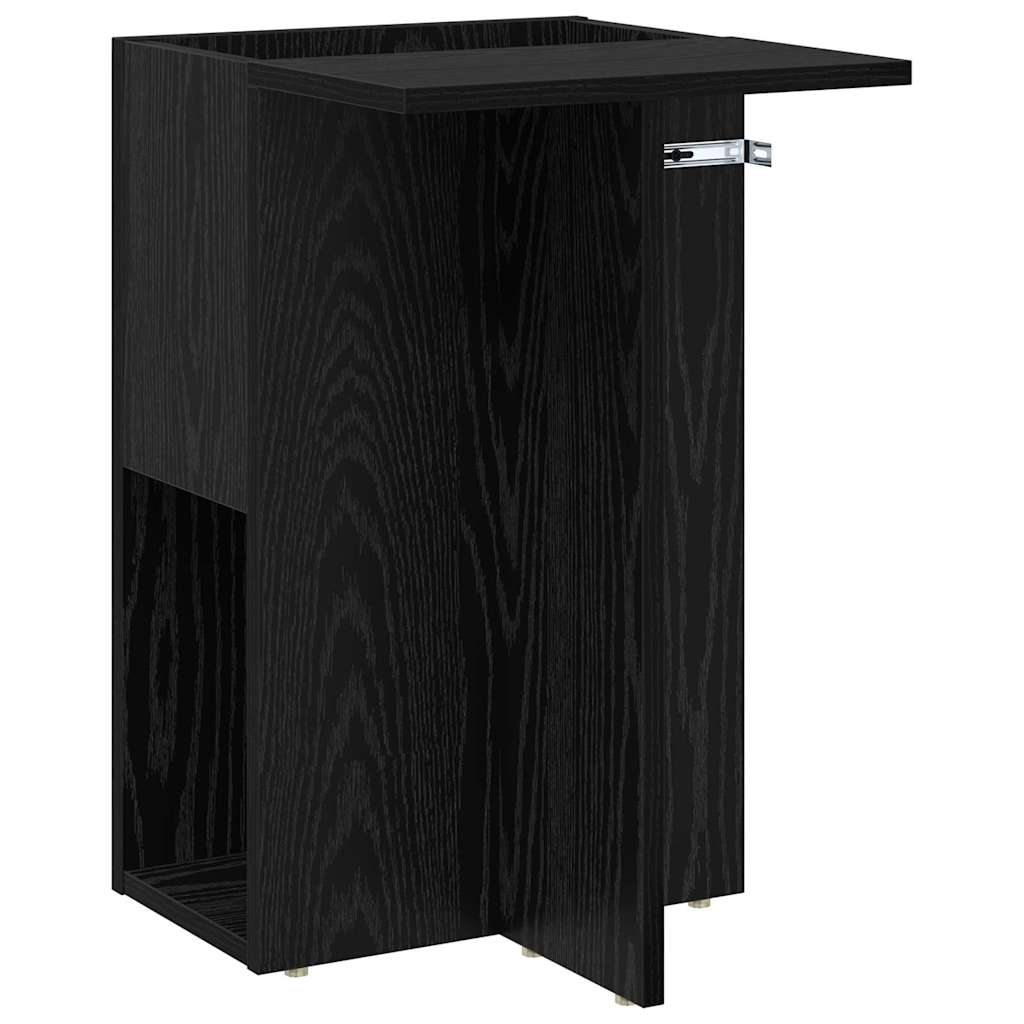 vidaXL End Table Μαύρη Οξυά 35 x 40 x 55 εκ. Επεξεργασμένο ξύλο