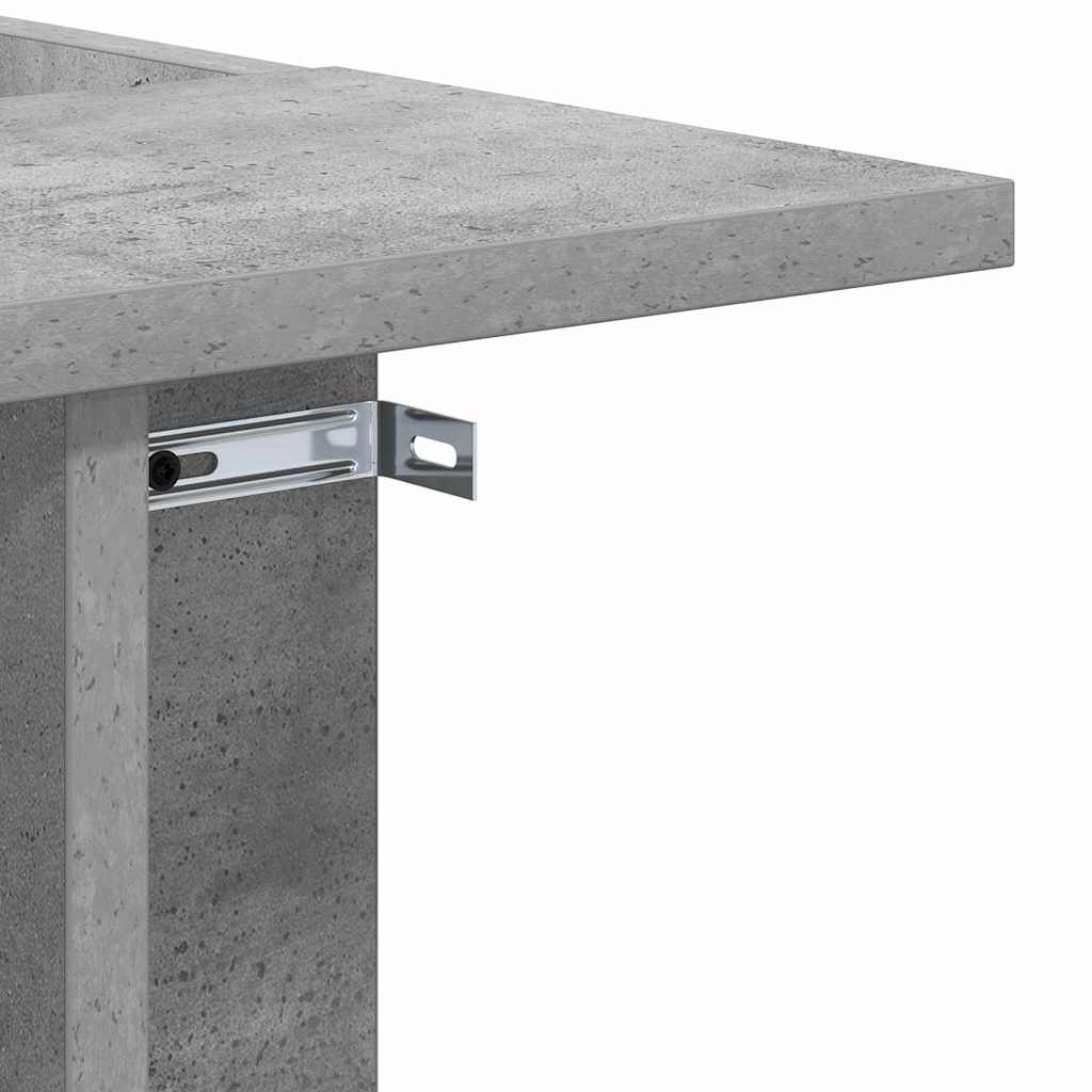 vidaXL End Table Σκυρόδεμα Γκρι 35 x 40 x 55 εκ. Επεξεργασμένο ξύλο