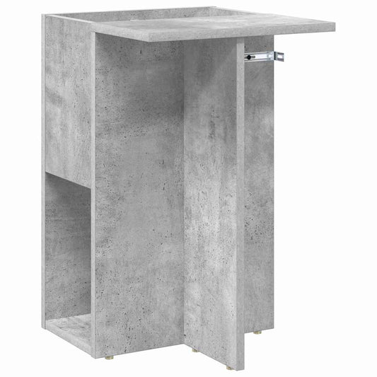 vidaXL End Table Σκυρόδεμα Γκρι 35 x 40 x 55 εκ. Επεξεργασμένο ξύλο
