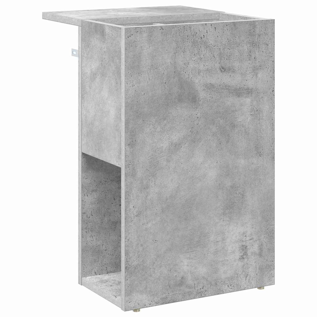 vidaXL End Table Σκυρόδεμα Γκρι 35 x 40 x 55 εκ. Επεξεργασμένο ξύλο