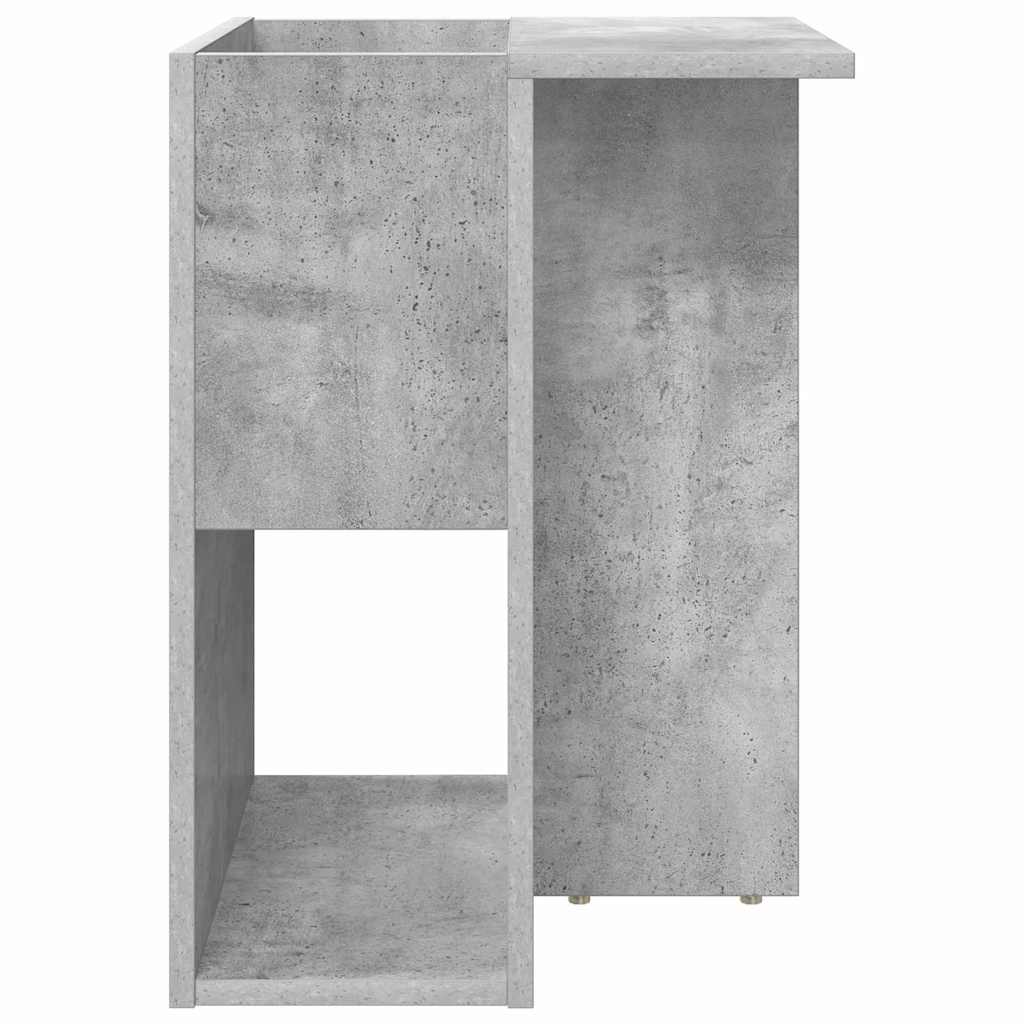 vidaXL End Table Σκυρόδεμα Γκρι 35 x 40 x 55 εκ. Επεξεργασμένο ξύλο