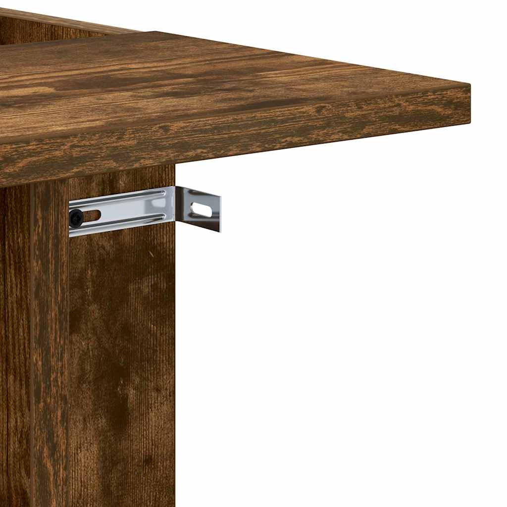 vidaXL End Table Καπνιστό Δρύς 35 x 40 x 55 εκ. Επεξεργασμένο ξύλο