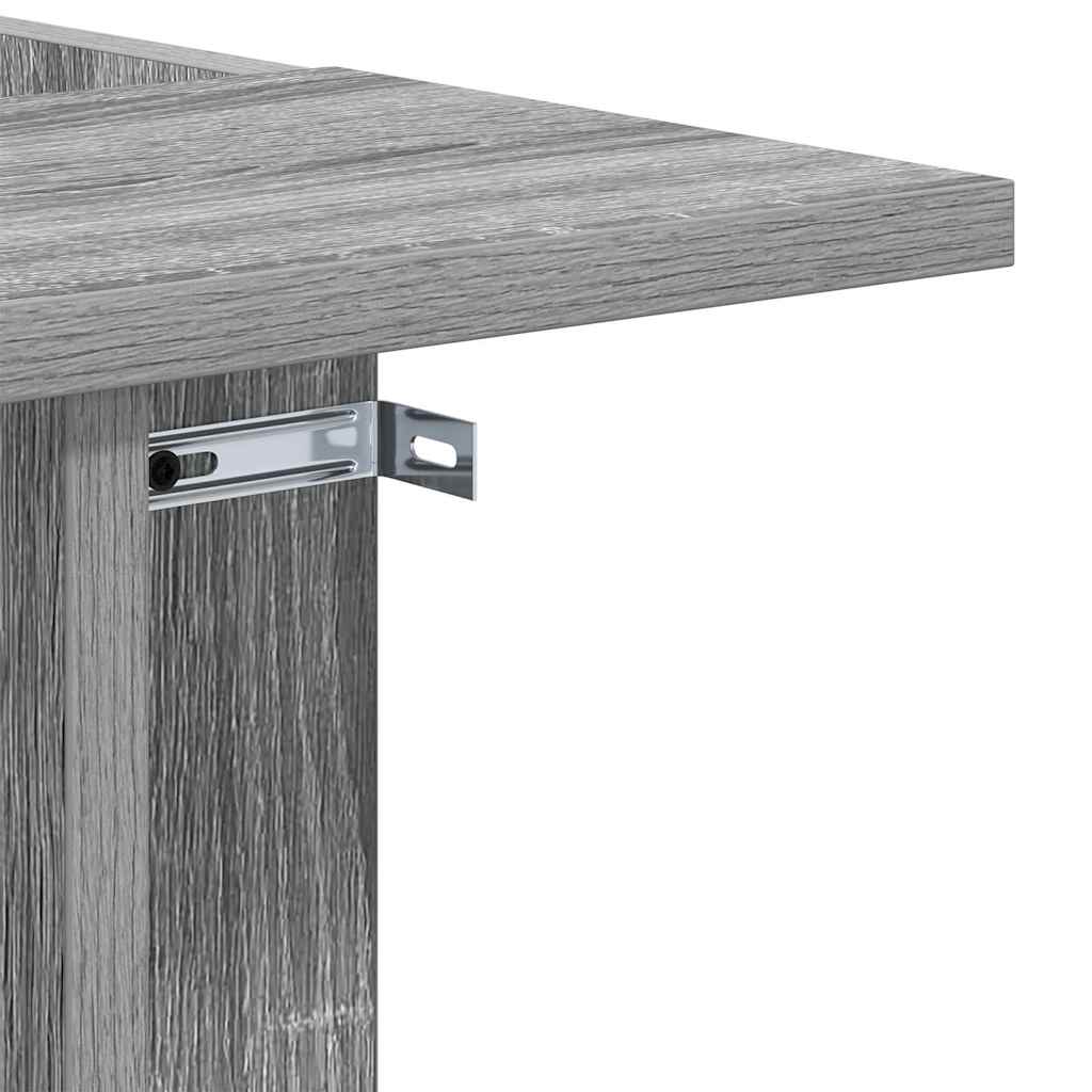 vidaXL End Table Γκρίζο Σονομα 35 x 40 x 55 εκ. Επεξεργασμένο ξύλο
