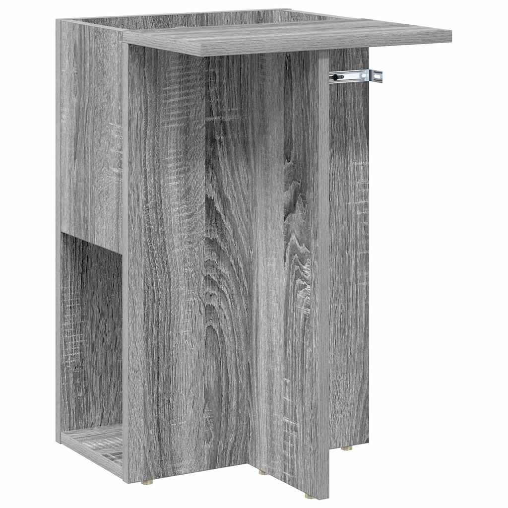 vidaXL End Table Γκρίζο Σονομα 35 x 40 x 55 εκ. Επεξεργασμένο ξύλο