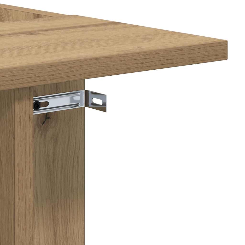 vidaXL End Table Artisan Oak 35 x 40 x 55 εκ. Επεξεργασμένο ξύλο
