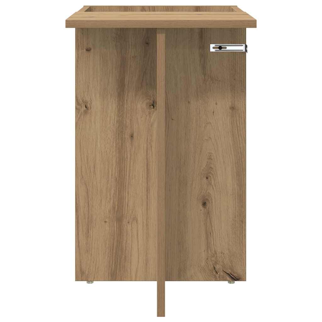 vidaXL End Table Artisan Oak 35 x 40 x 55 εκ. Επεξεργασμένο ξύλο
