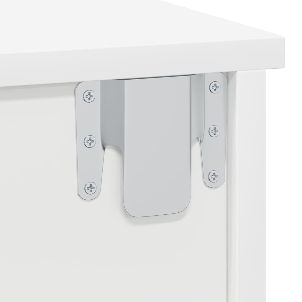 vidaXL Κομοδίνο 2 pcs Λευκό 40 x 31 x 15 εκ Επεξεργασμένο ξύλο