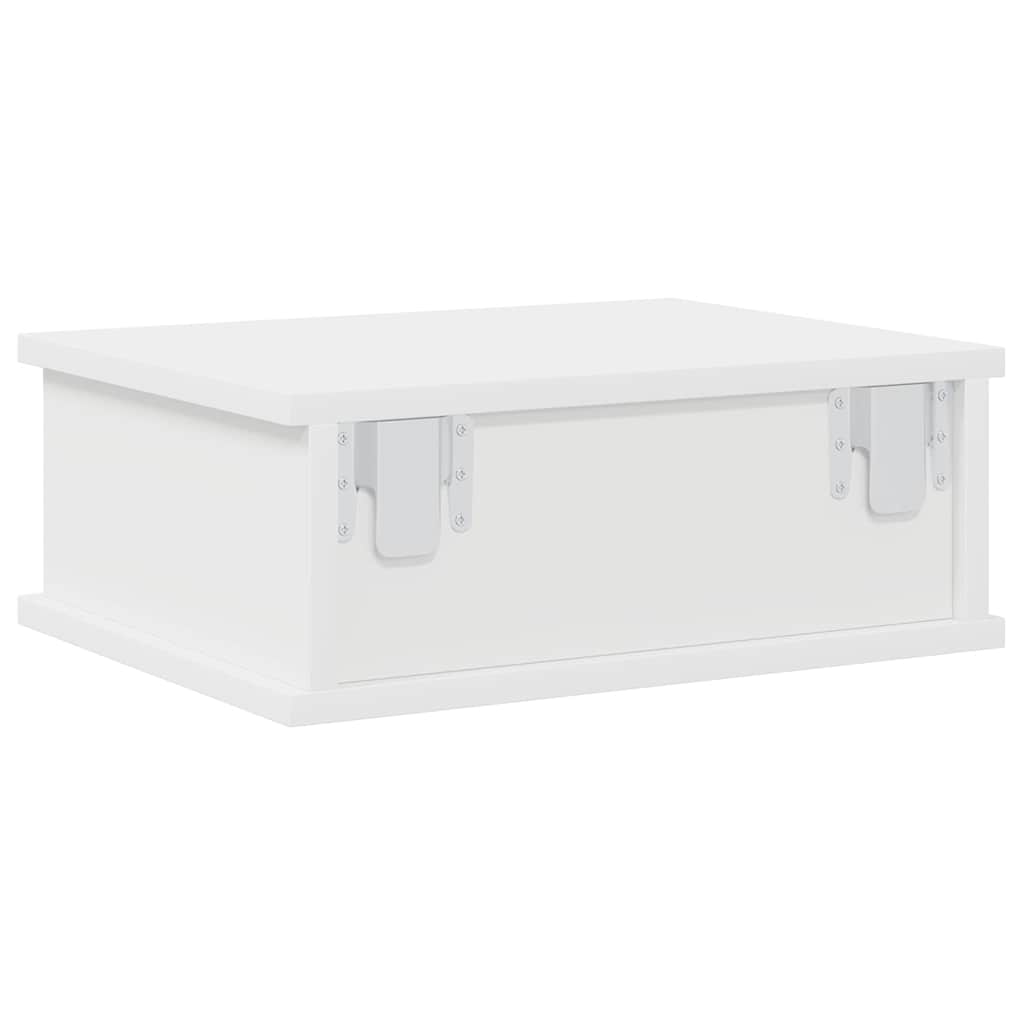 vidaXL Κομοδίνο 2 pcs Λευκό 40 x 31 x 15 εκ Επεξεργασμένο ξύλο