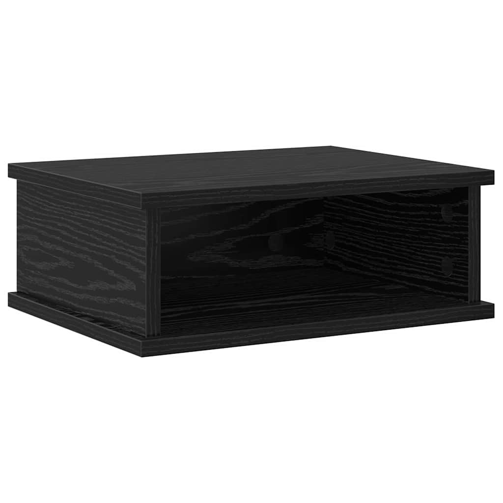 vidaXL Κομοδίνο 2 pcs Μαύρη Οξυά 40 x 31 x 15 εκ Επεξεργασμένο ξύλο