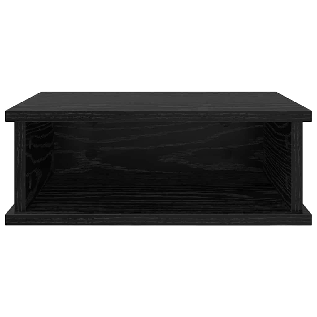 vidaXL Κομοδίνο 2 pcs Μαύρη Οξυά 40 x 31 x 15 εκ Επεξεργασμένο ξύλο