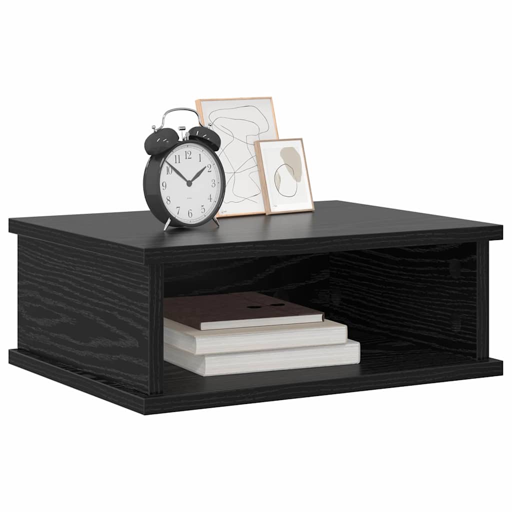 vidaXL Κομοδίνο 2 pcs Μαύρη Οξυά 40 x 31 x 15 εκ Επεξεργασμένο ξύλο