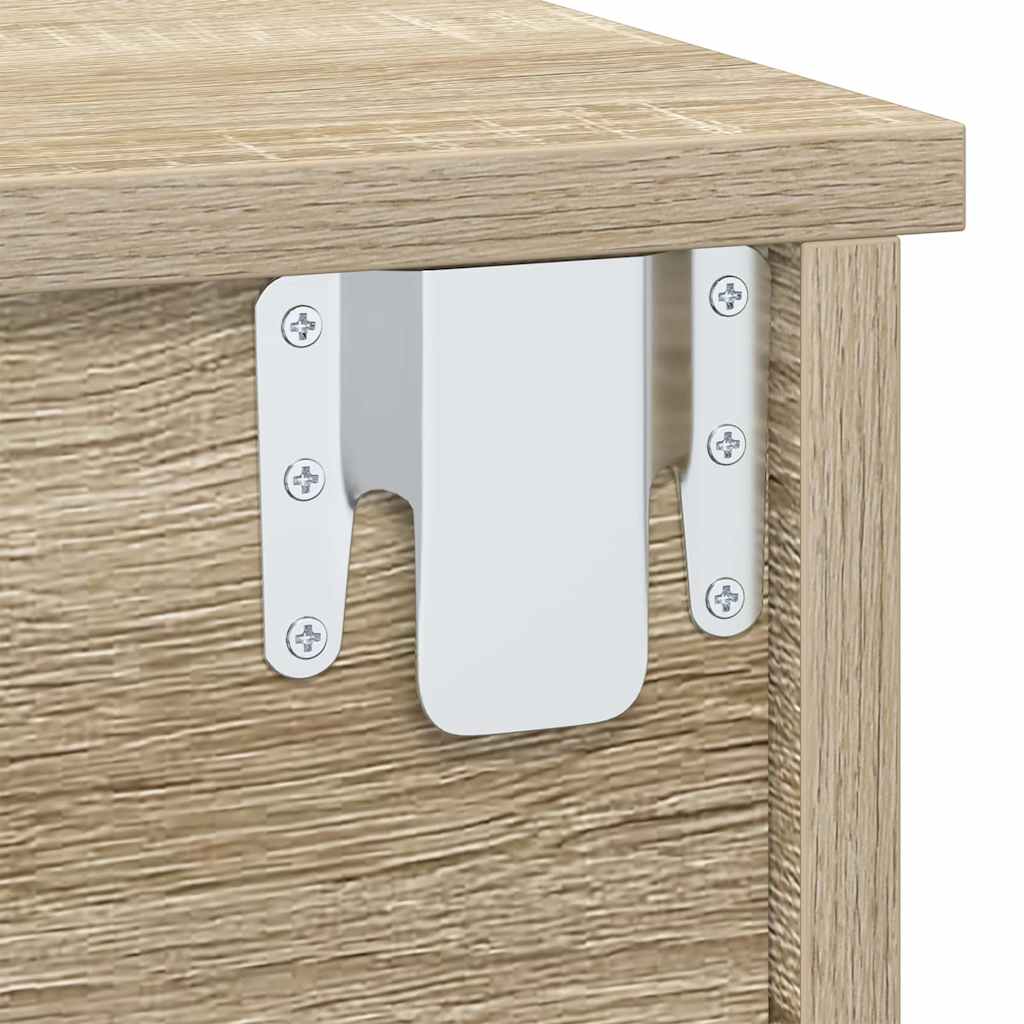 vidaXL Κομοδίνο 2 pcs Δρύς Sonoma 40 x 31 x 15 εκ Επεξεργασμένο ξύλο