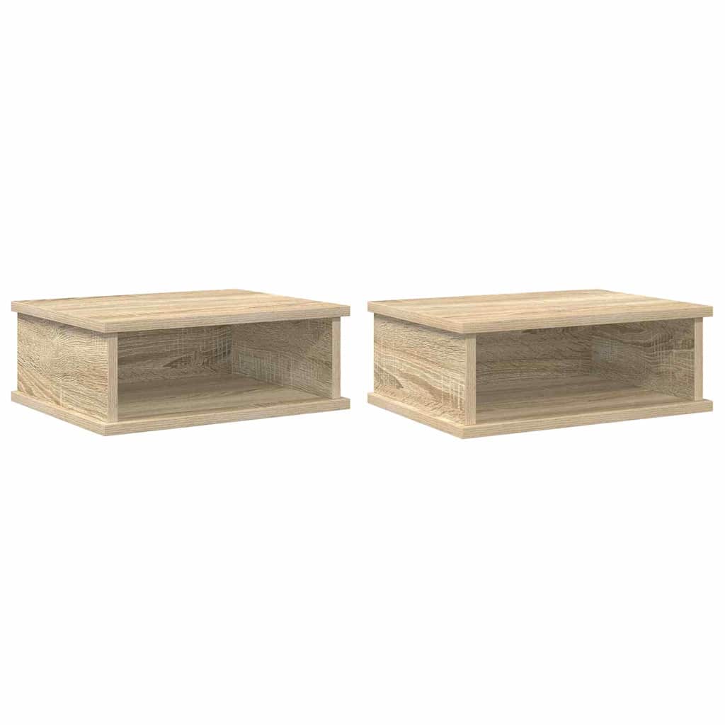 vidaXL Κομοδίνο 2 pcs Δρύς Sonoma 40 x 31 x 15 εκ Επεξεργασμένο ξύλο