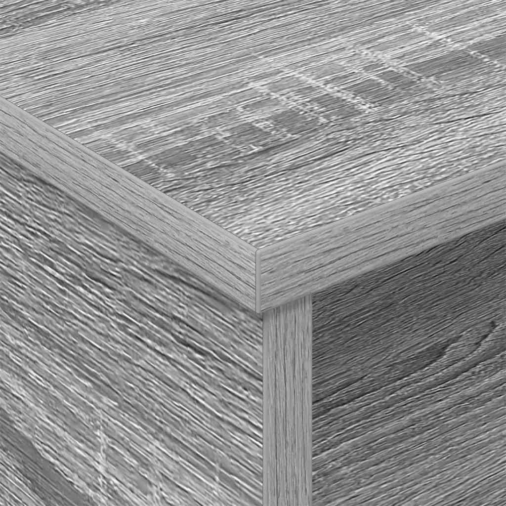 vidaXL Κομοδίνο 2 pcs Γκρίζο Σονομα 40 x 31 x 15 εκ Επεξεργασμένο ξύλο
