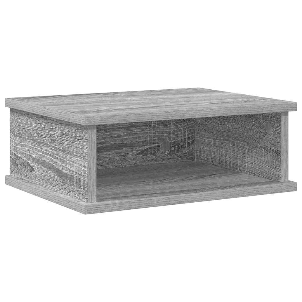 vidaXL Κομοδίνο 2 pcs Γκρίζο Σονομα 40 x 31 x 15 εκ Επεξεργασμένο ξύλο
