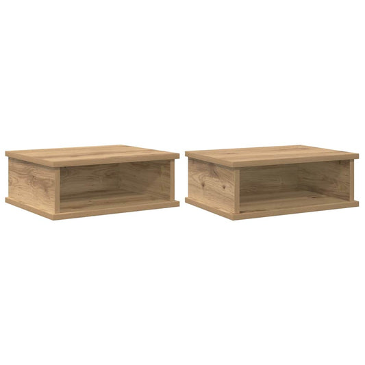 vidaXL Κομοδίνο 2 τμχ. Artisan Oak 40 x 31 x 15 εκ Επεξεργασμένο Ξύλο