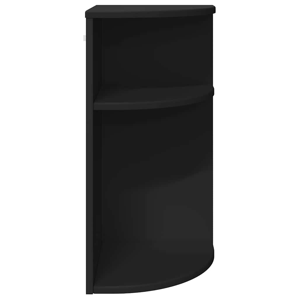 vidaXL End Table Μαύρο 29,6 x 29,6 x 60 εκ Επεξεργασμένο ξύλο
