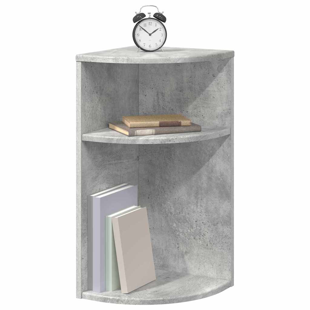 vidaXL End Table Σκυρόδεμα Γκρι 29,6 x 29,6 x 60 εκ Επεξεργασμένο ξύλο