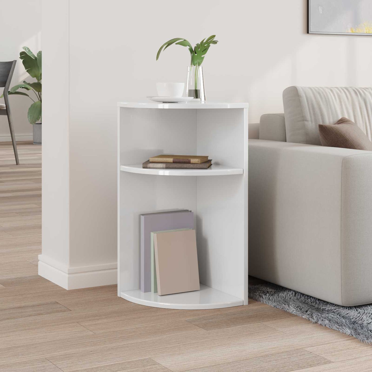 vidaXL End Table 29,5 x 29,5 x 60 cm Επεξεργασμένο Ξύλο