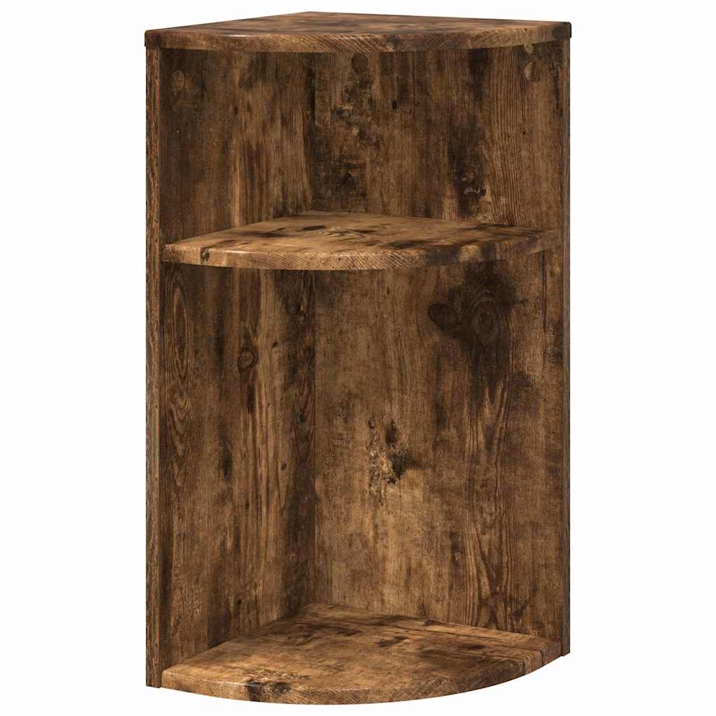 vidaXL End Table Καπνιστό Δρύς 29,6 x 29,6 x 60 εκ Επεξεργασμένο ξύλο
