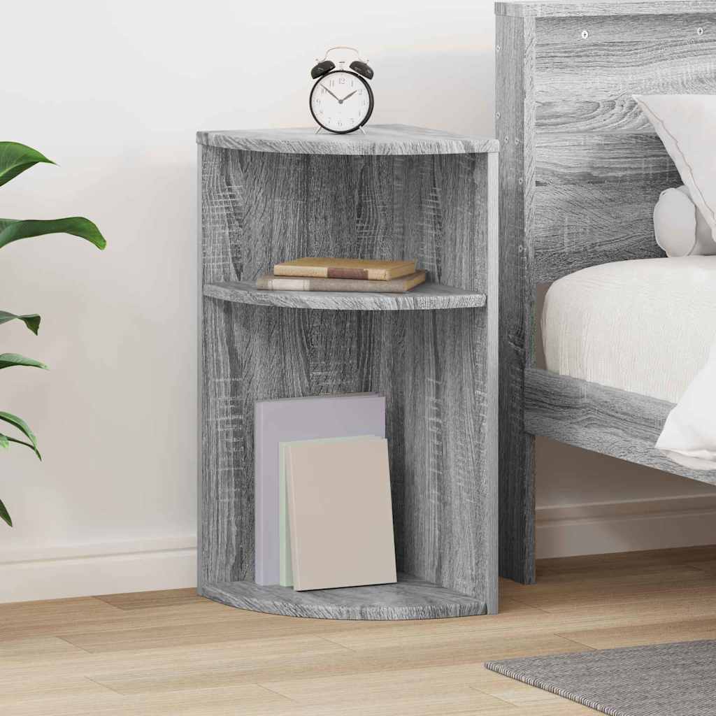 vidaXL End Table Γκρίζο Σονομα 29,6 x 29,6 x 60 εκ Επεξεργασμένο ξύλο