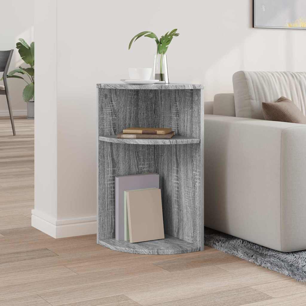 vidaXL End Table Γκρίζο Σονομα 29,6 x 29,6 x 60 εκ Επεξεργασμένο ξύλο