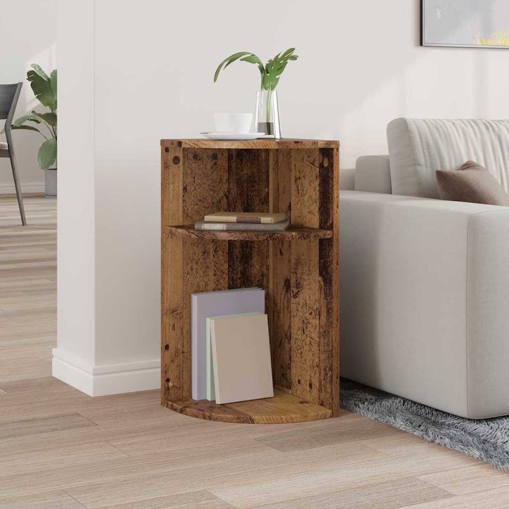 vidaXL End Table Παλιό ξύλο 29,6 x 29,6 x 60 εκ Επεξεργασμένο ξύλο