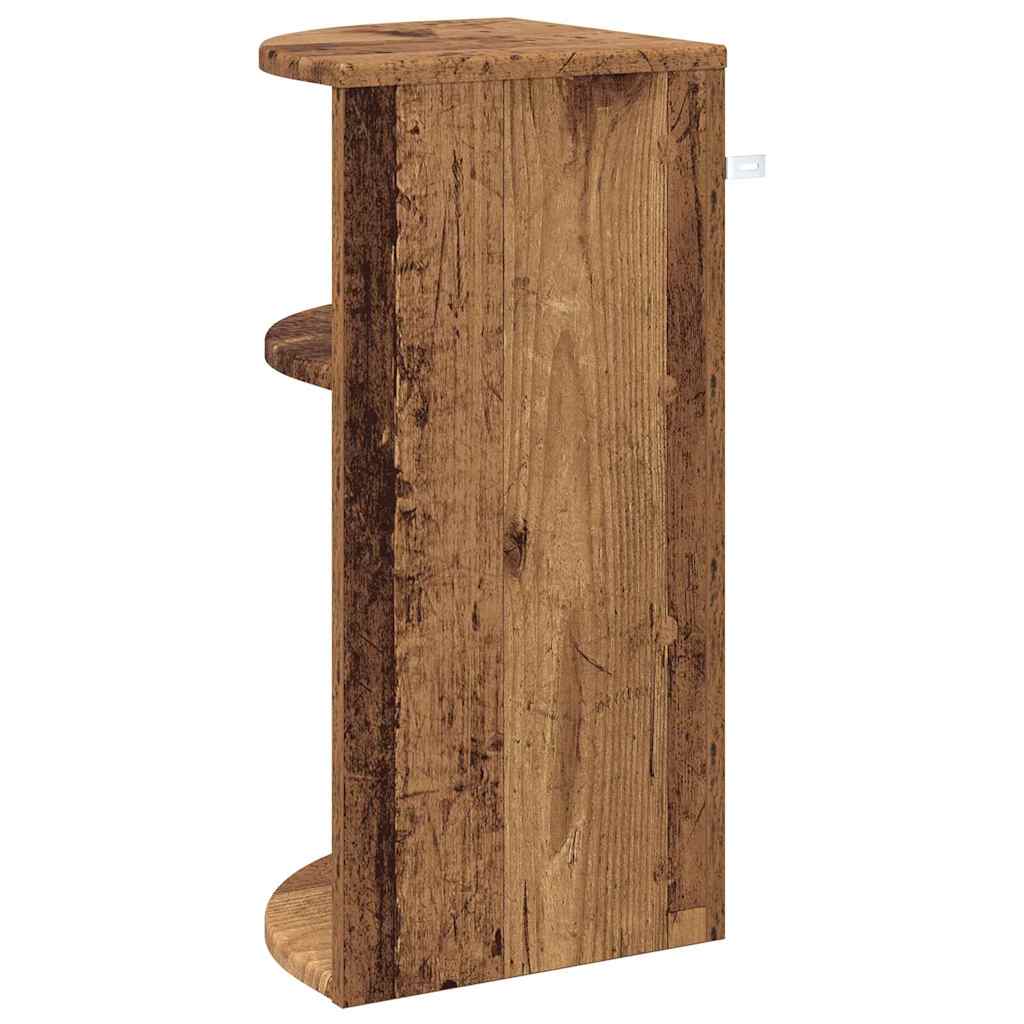vidaXL End Table Παλιό ξύλο 29,6 x 29,6 x 60 εκ Επεξεργασμένο ξύλο
