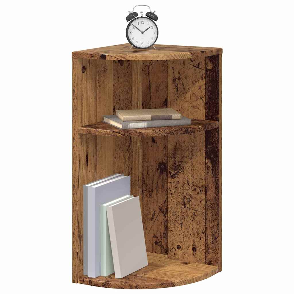 vidaXL End Table Παλιό ξύλο 29,6 x 29,6 x 60 εκ Επεξεργασμένο ξύλο