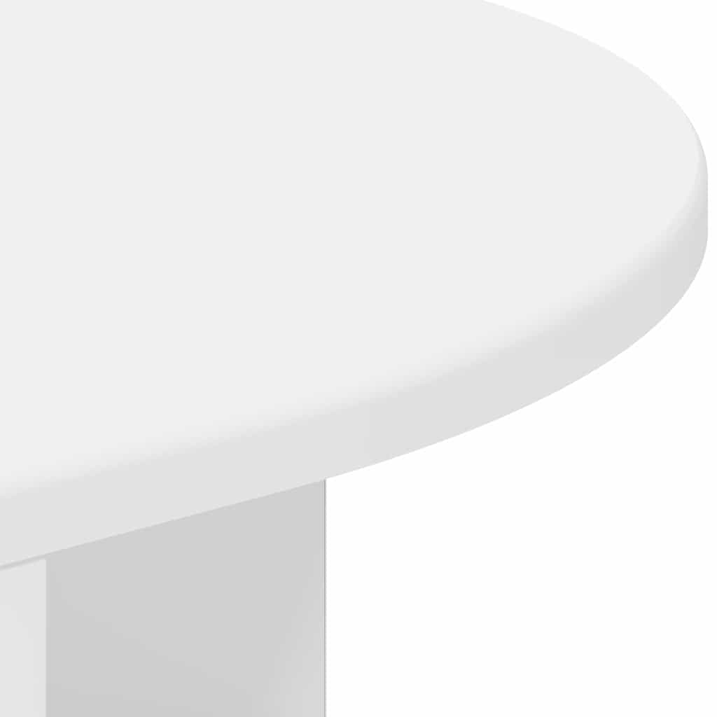 vidaXL End Table Λευκό 39,7 x 39,7 x 60 εκ Επεξεργασμένο ξύλο