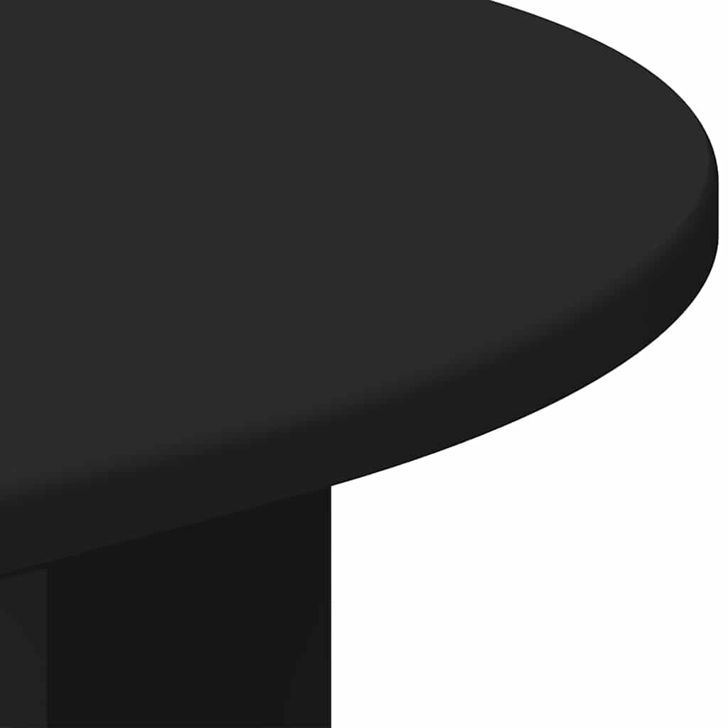 vidaXL End Table Μαύρο 39,7 x 39,7 x 60 εκ Επεξεργασμένο ξύλο