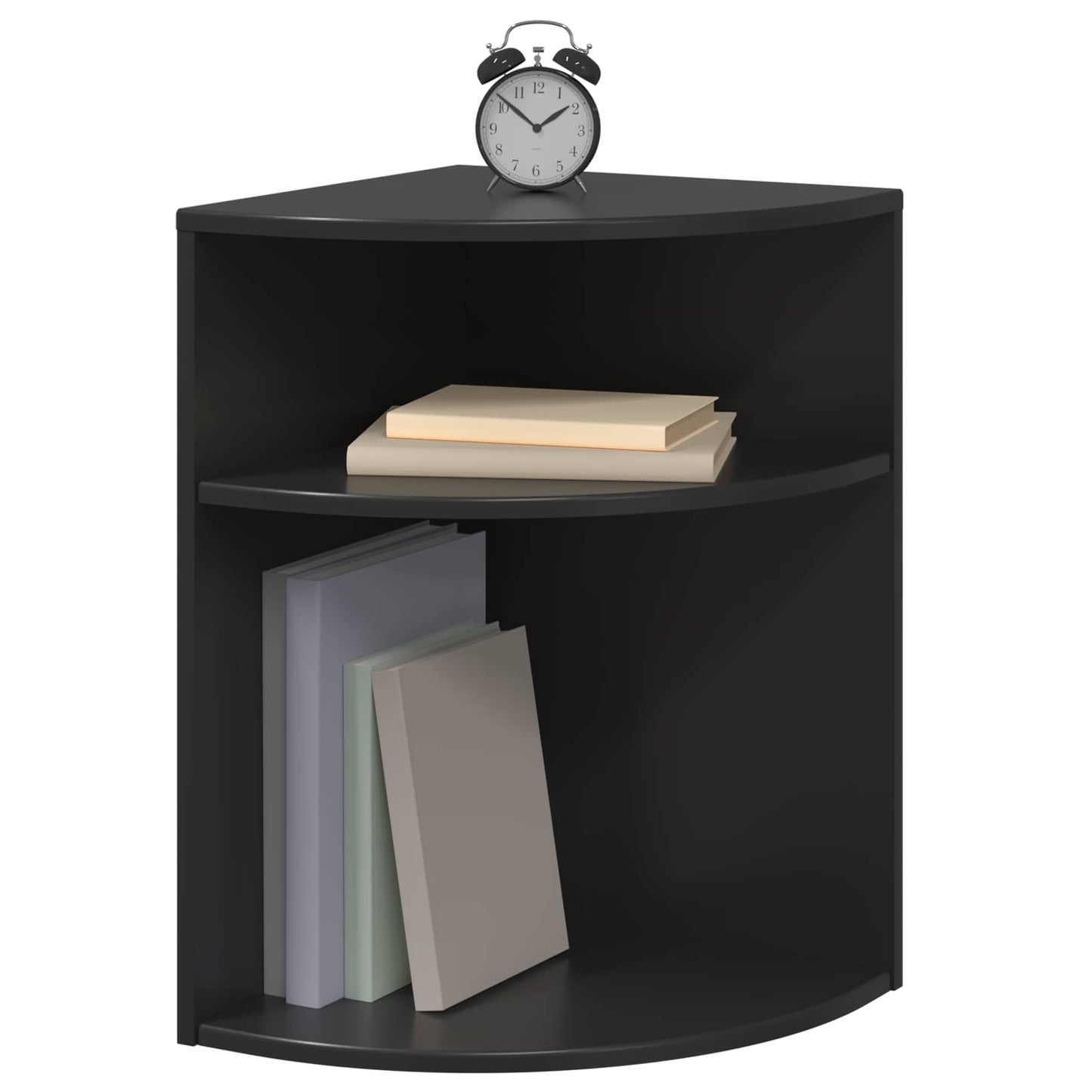 vidaXL End Table 39,7 x 39,7 x 60 εκ Επεξεργασμένο Ξύλο Μαύρο