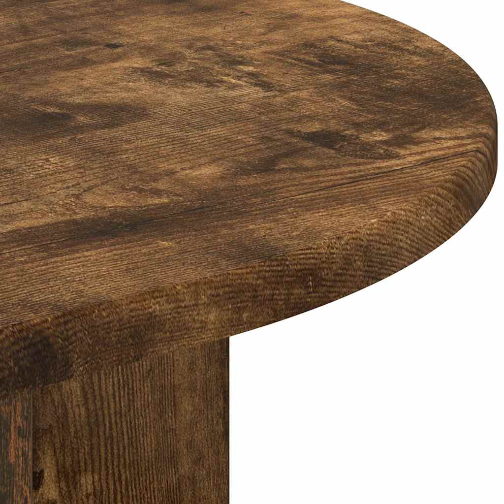 vidaXL End Table Καπνιστό Δρύς 39,7 x 39,7 x 60 εκ Επεξεργασμένο ξύλο