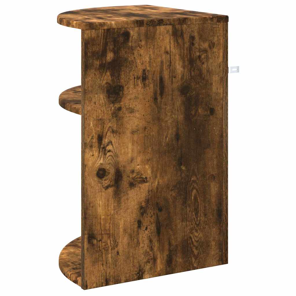 vidaXL End Table Καπνιστό Δρύς 39,7 x 39,7 x 60 εκ Επεξεργασμένο ξύλο
