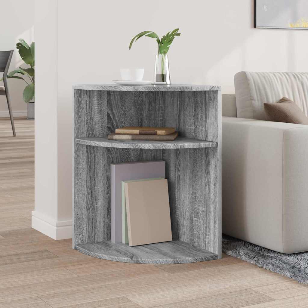 vidaXL End Table Γκρίζο Σονομα 39,7 x 39,7 x 60 εκ Επεξεργασμένο ξύλο