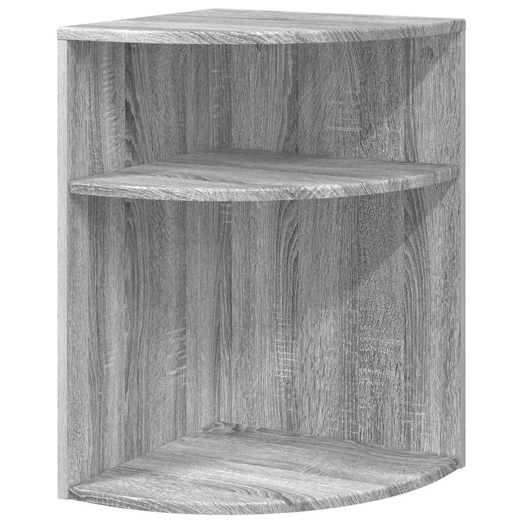 vidaXL End Table Γκρίζο Σονομα 39,7 x 39,7 x 60 εκ Επεξεργασμένο ξύλο