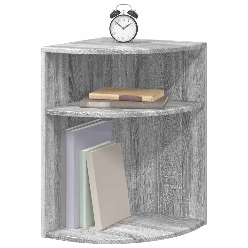 vidaXL End Table Γκρίζο Σονομα 39,7 x 39,7 x 60 εκ Επεξεργασμένο ξύλο