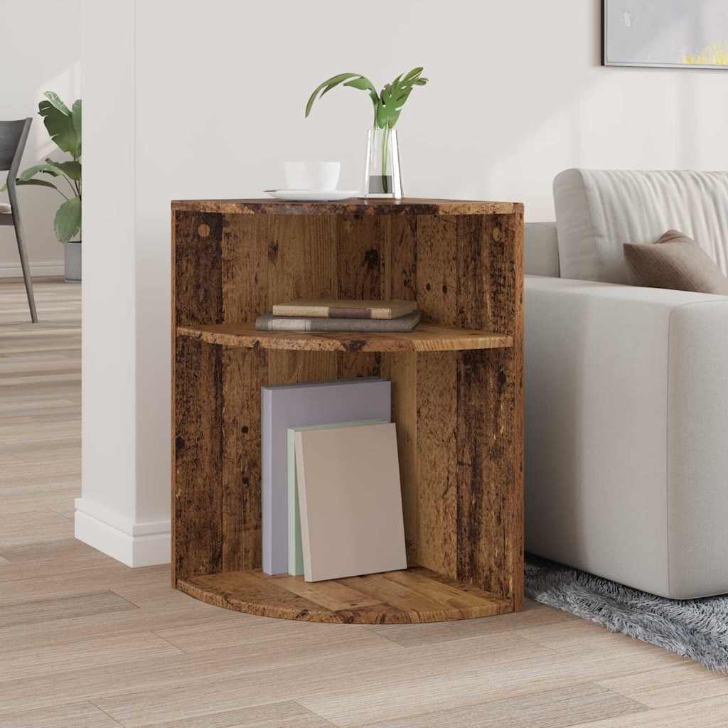 vidaXL End Table Παλιό ξύλο 39,7 x 39,7 x 60 εκ Επεξεργασμένο ξύλο