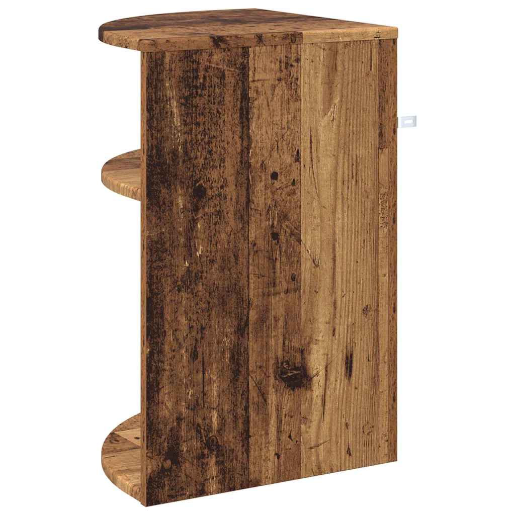 vidaXL End Table Παλιό ξύλο 39,7 x 39,7 x 60 εκ Επεξεργασμένο ξύλο