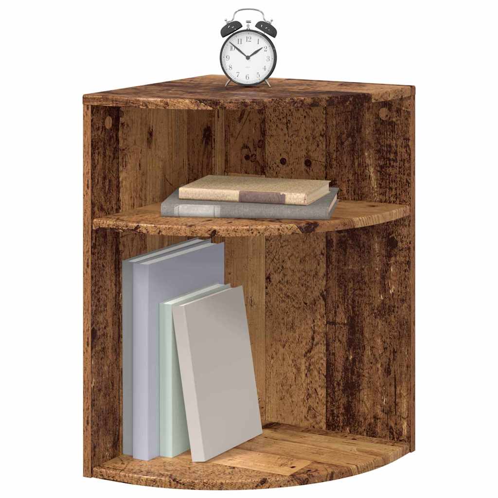 vidaXL End Table Παλιό ξύλο 39,7 x 39,7 x 60 εκ Επεξεργασμένο ξύλο
