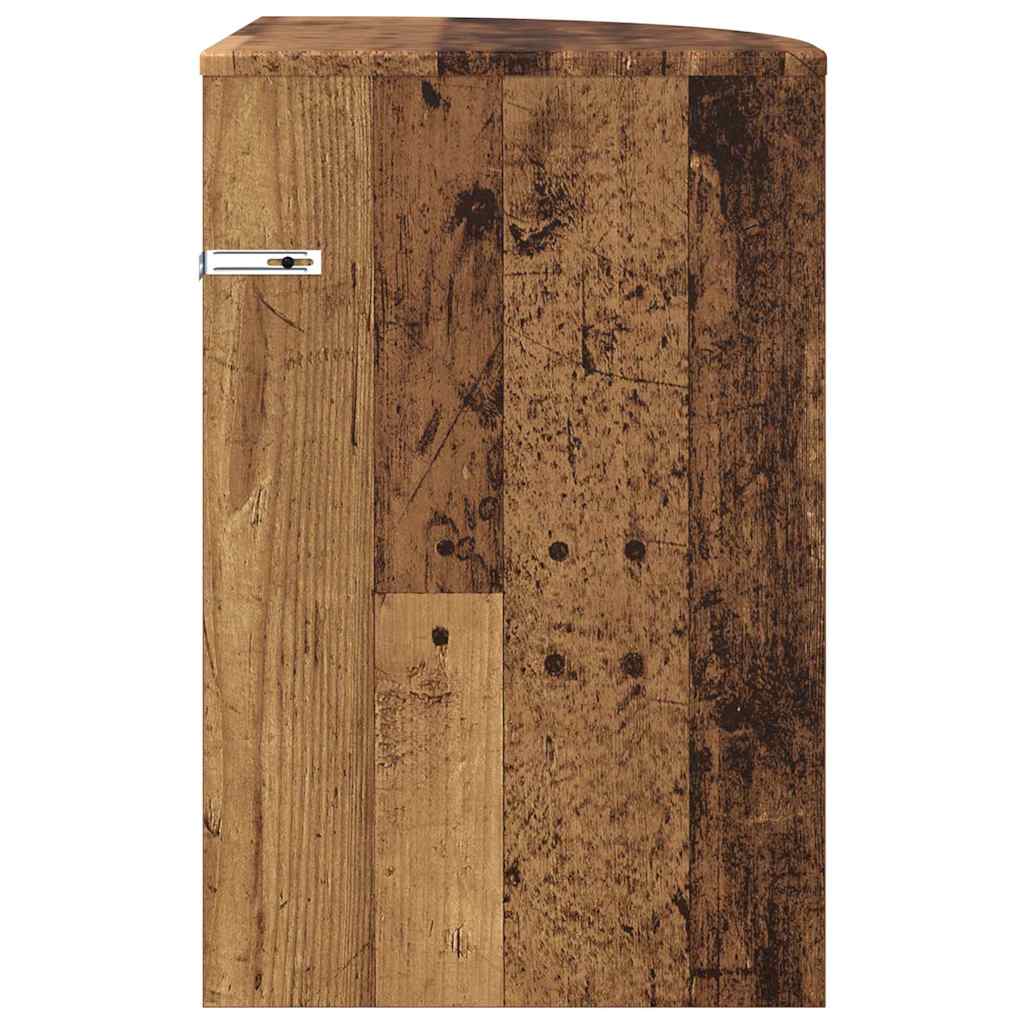 vidaXL End Table Παλιό ξύλο 39,7 x 39,7 x 60 εκ Επεξεργασμένο ξύλο